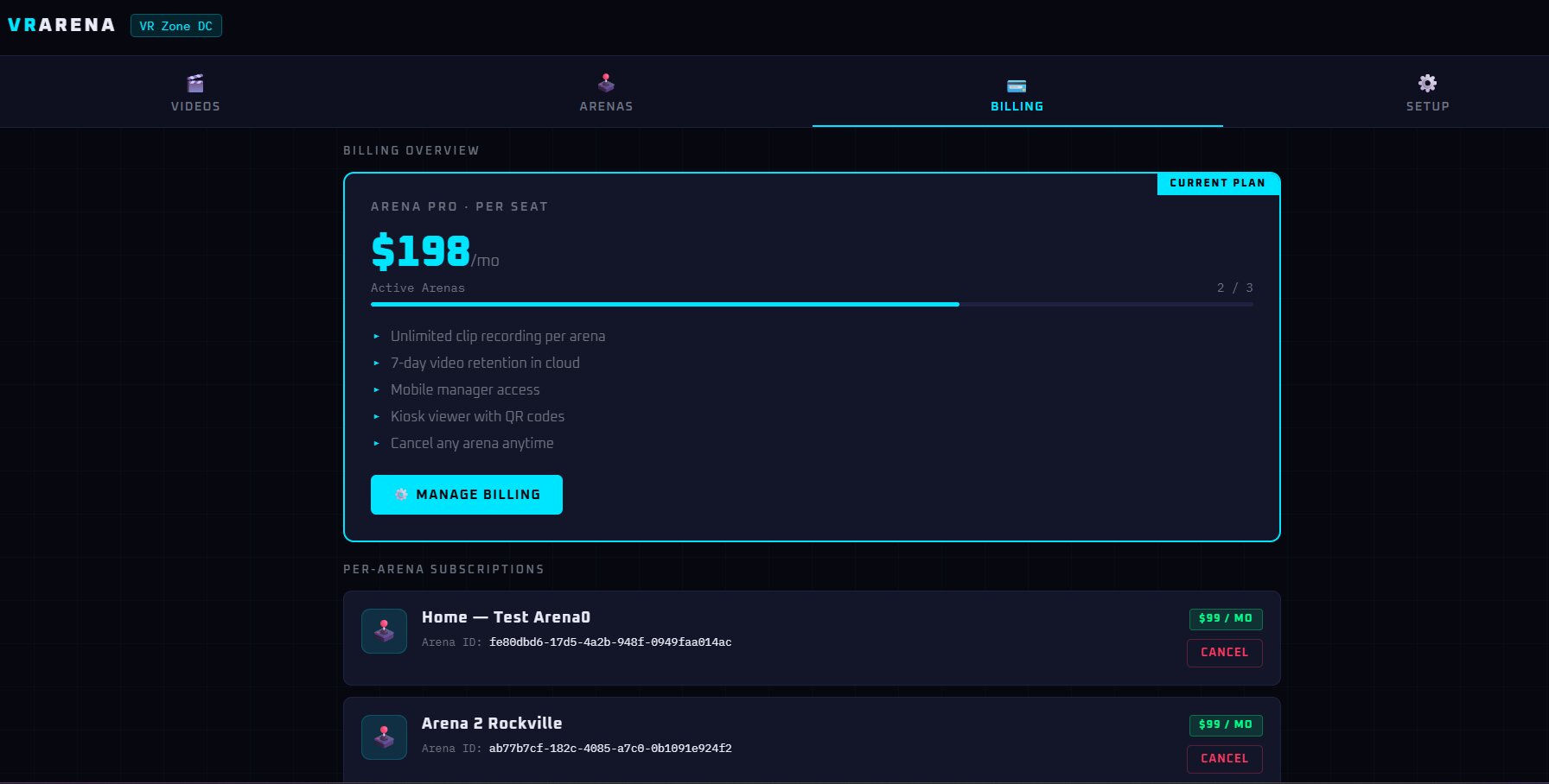 Multi-Arena Management